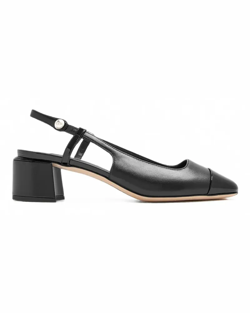 Jimmy Choo Slingback-Pumps mit Lackkappe - Schwarz Schwarz