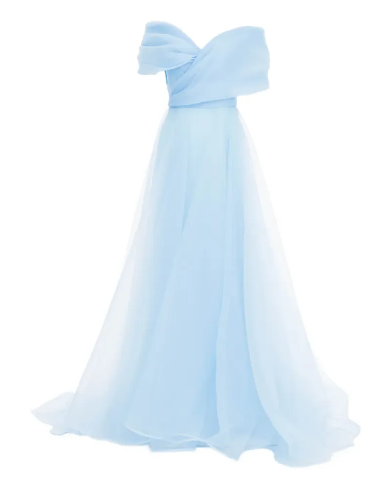 Ana Radu Schulterfreies Abendkleid - Blau Blau