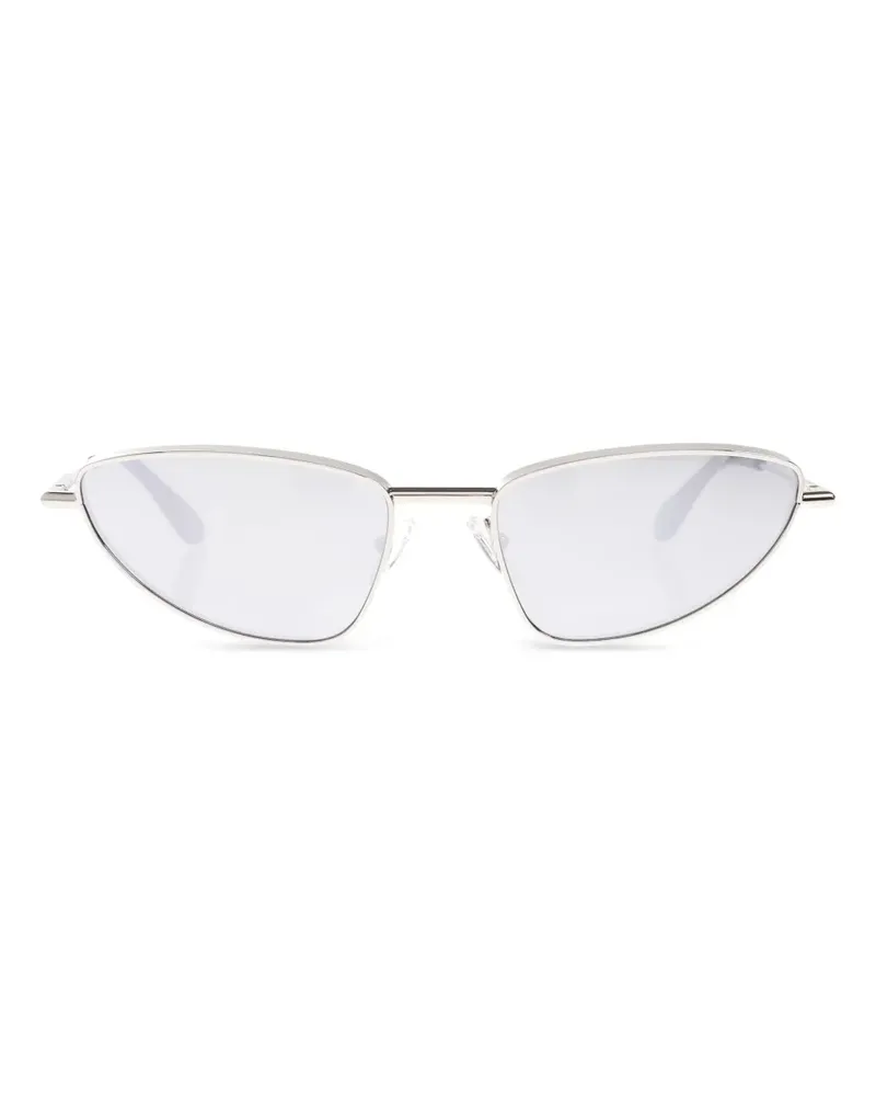 Alexander McQueen Thin Cat-Eye-Sonnenbrille - Grau Grau