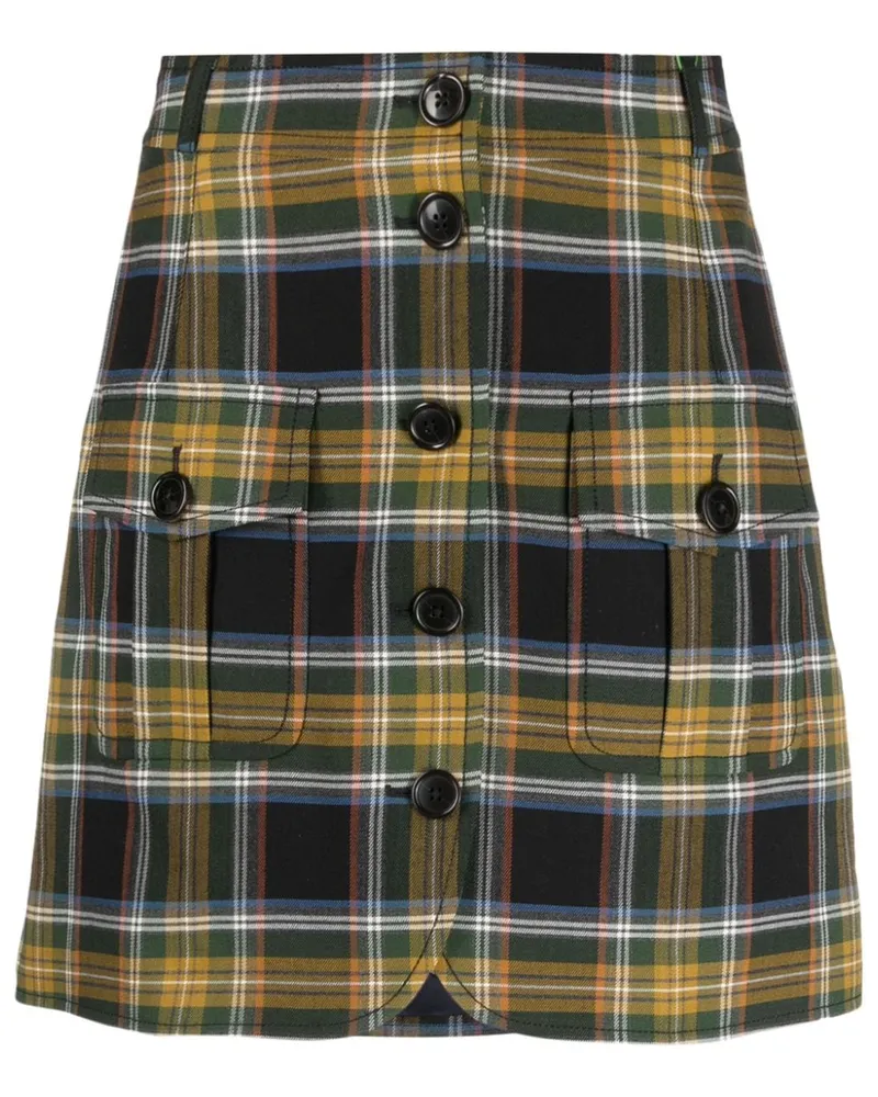 Kenzo Rock mit Check - Grün Grün