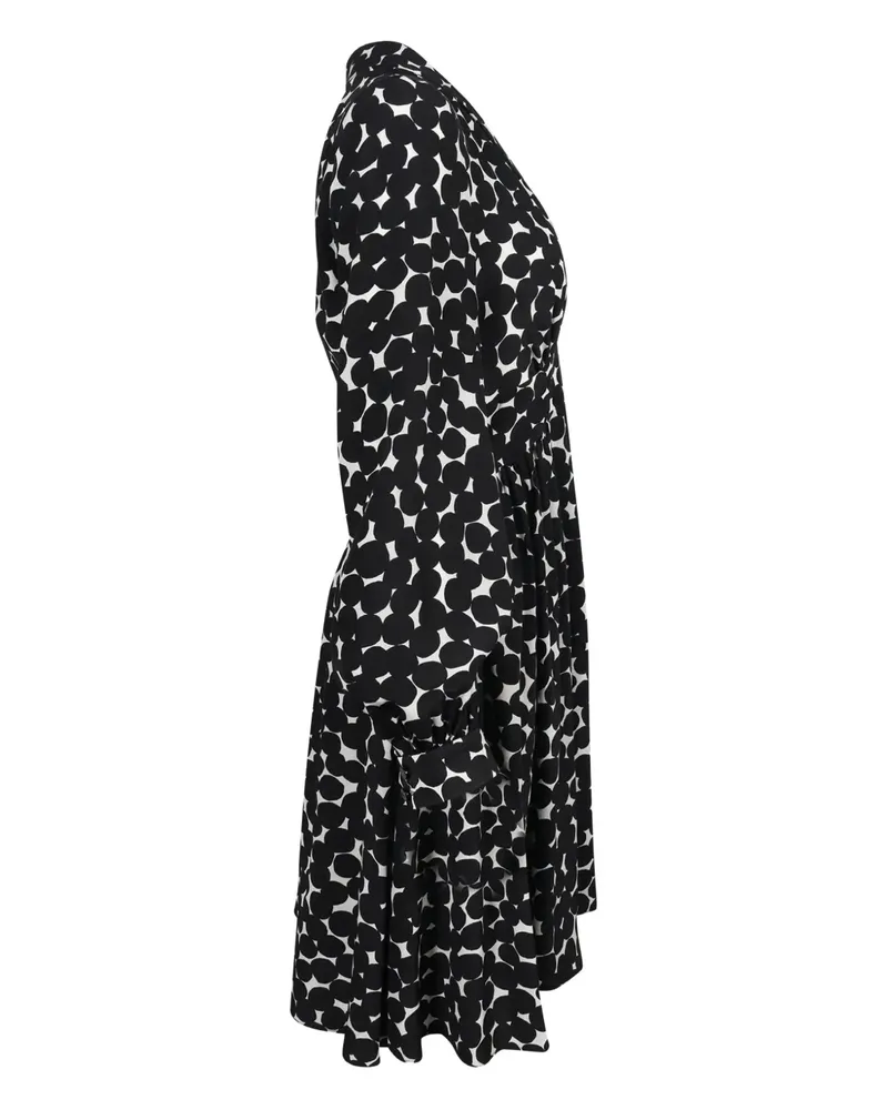 Kate Spade polka-dot long-sleeve dress - Schwarz Schwarz