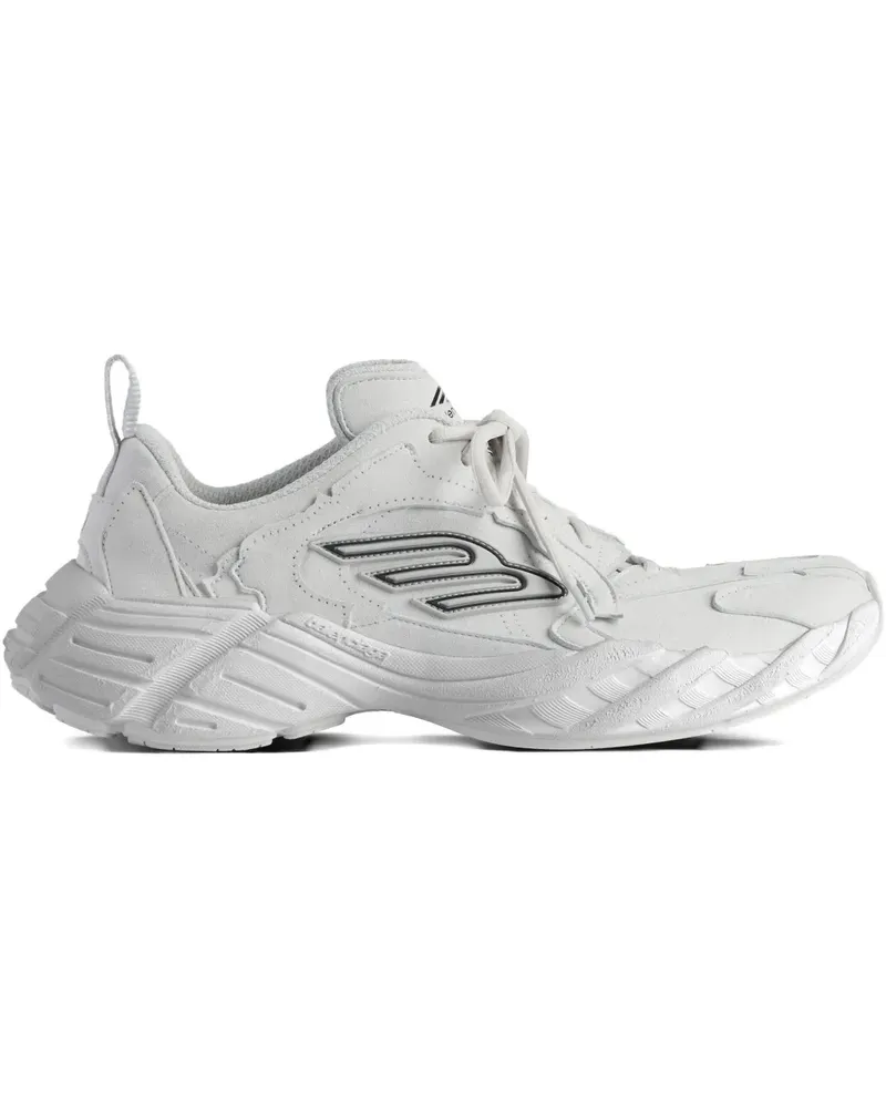 Balenciaga Monday suede inserts chunky sole sneaker - Grau Grau