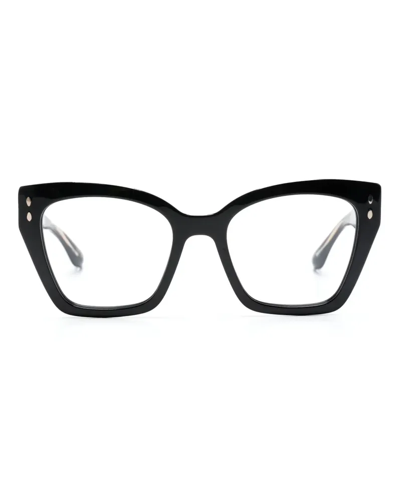 Isabel Marant Sonnenbrille mit Logo - Schwarz Schwarz