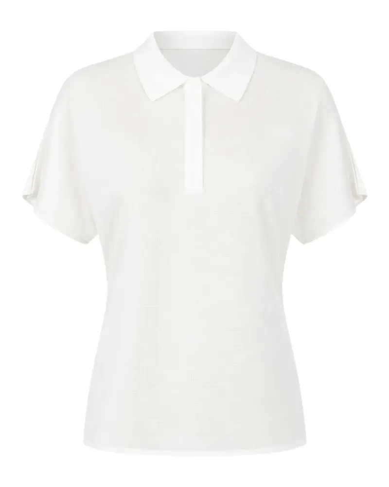 MEIMEIJ Poloshirt mit Fledermausärmeln - Weiß Weiß
