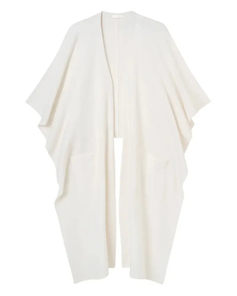 Fedeli Cape mit Taschendetail - Weiß Weiß