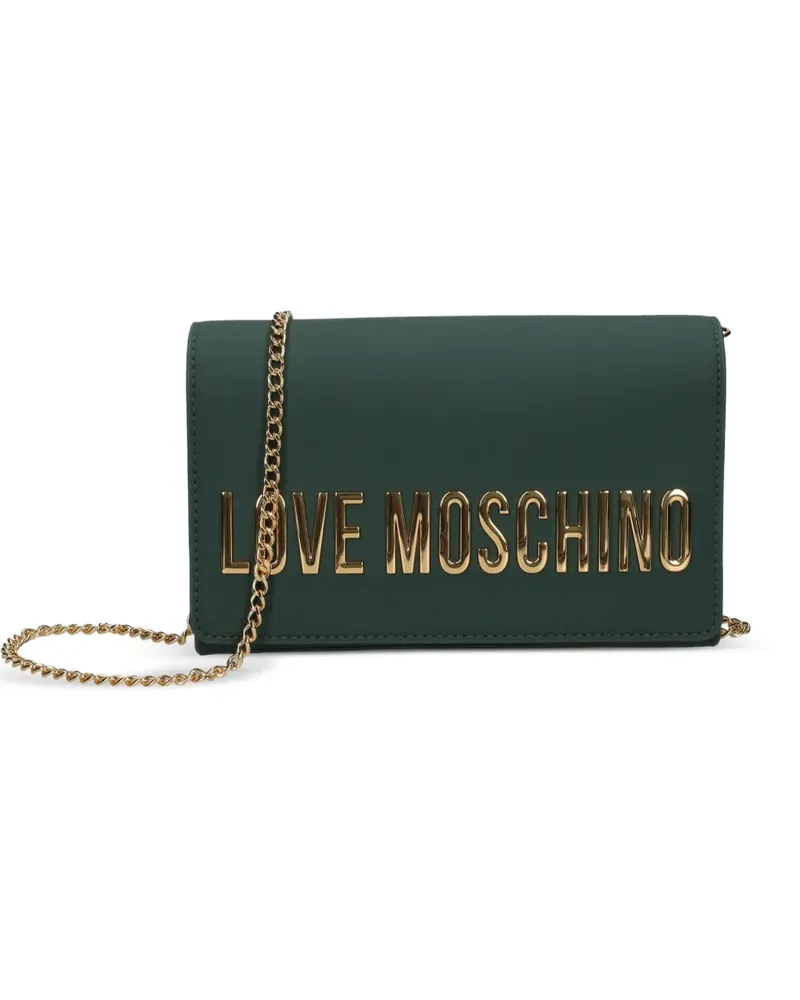 Moschino Umhängetasche mit Logo - Grün Grün