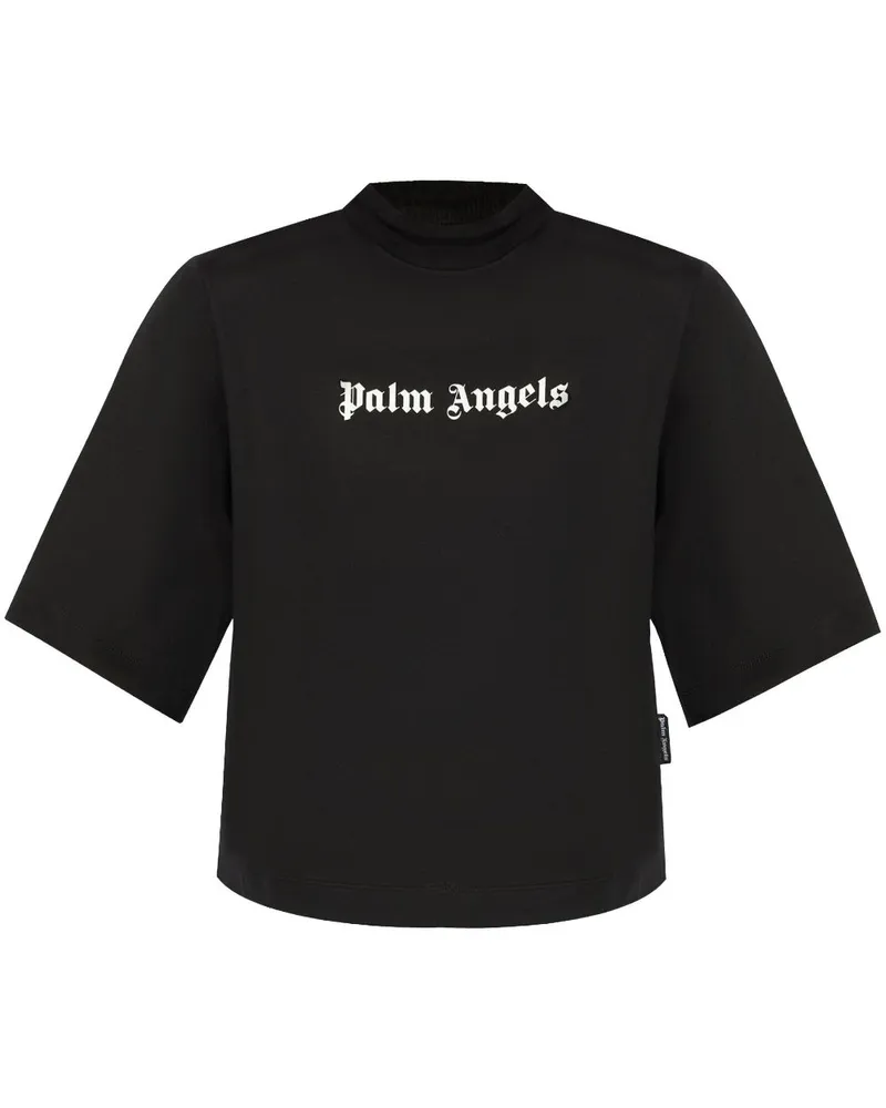 Palm Angels T-Shirt mit Logo-Print - Schwarz Schwarz