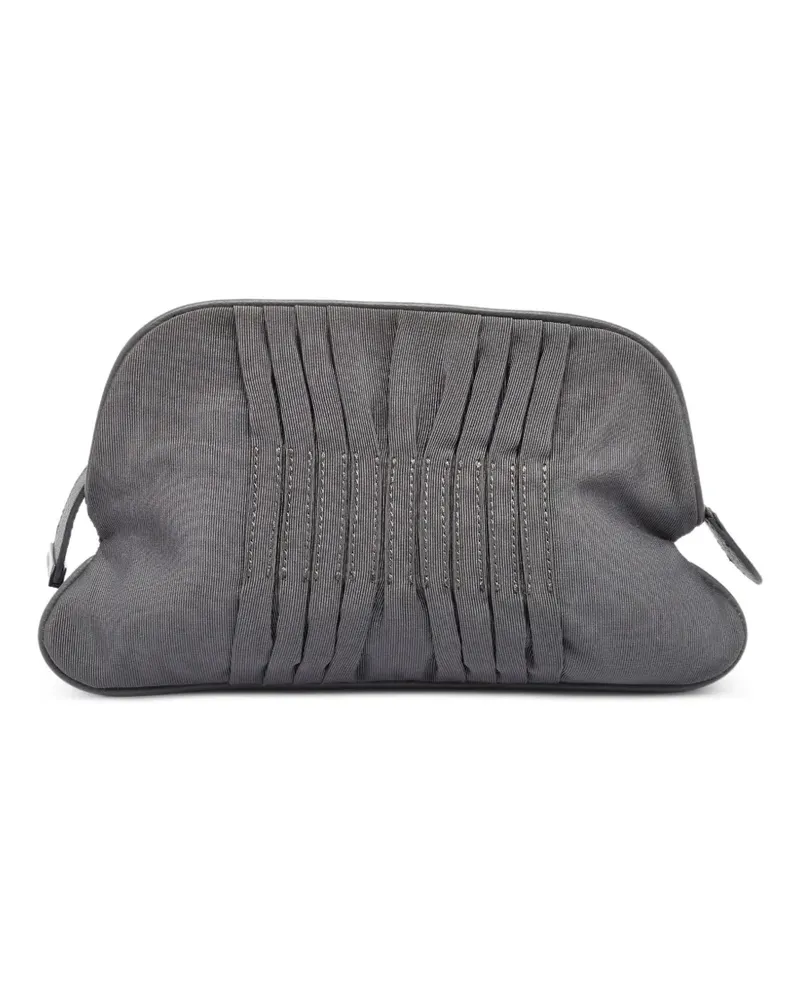 Gianfranco Ferré Clutch mit Falten - Grau Grau