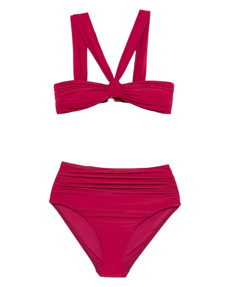 Zimmermann Geraffter Bikini - Rosa Rosa