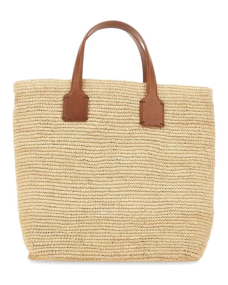 Dragon Diffusion x Sovani Sacha leather-trim tote bag - Nude Nude