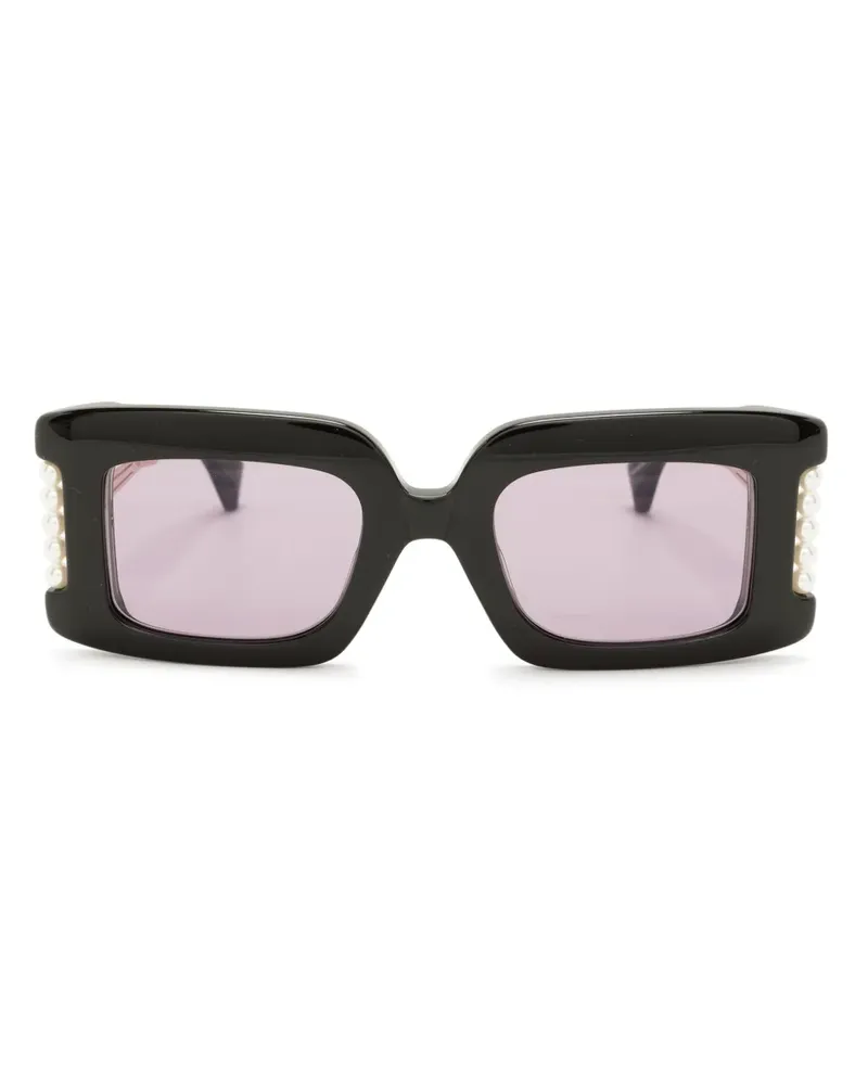 Vivienne Westwood Judy Sonnenbrille mit eckigem Gestell - Schwarz Schwarz