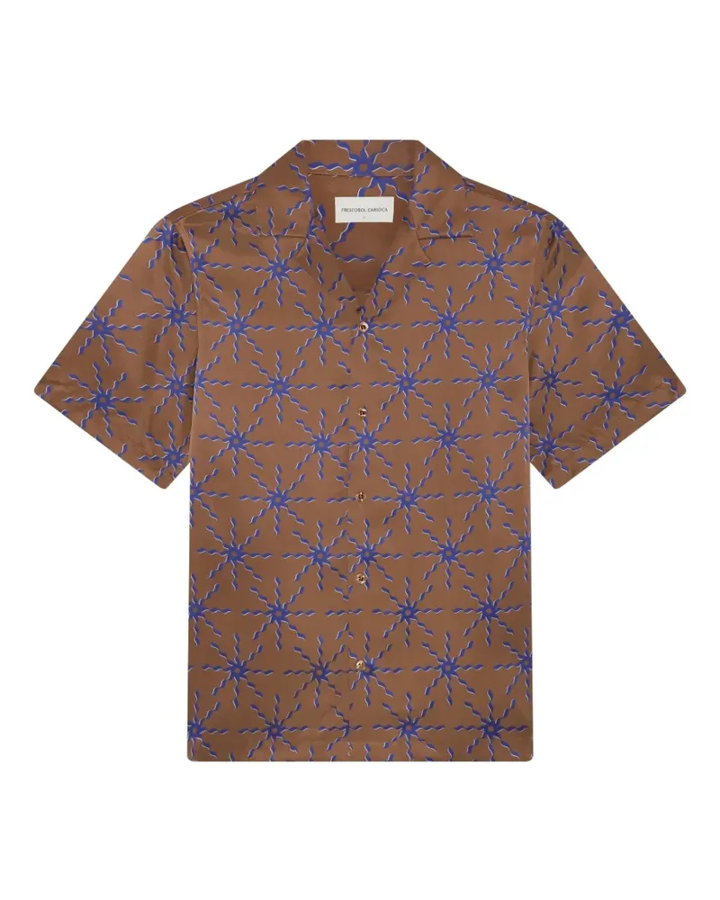 Frescobol Carioca Roberto silk shirt - Braun Braun