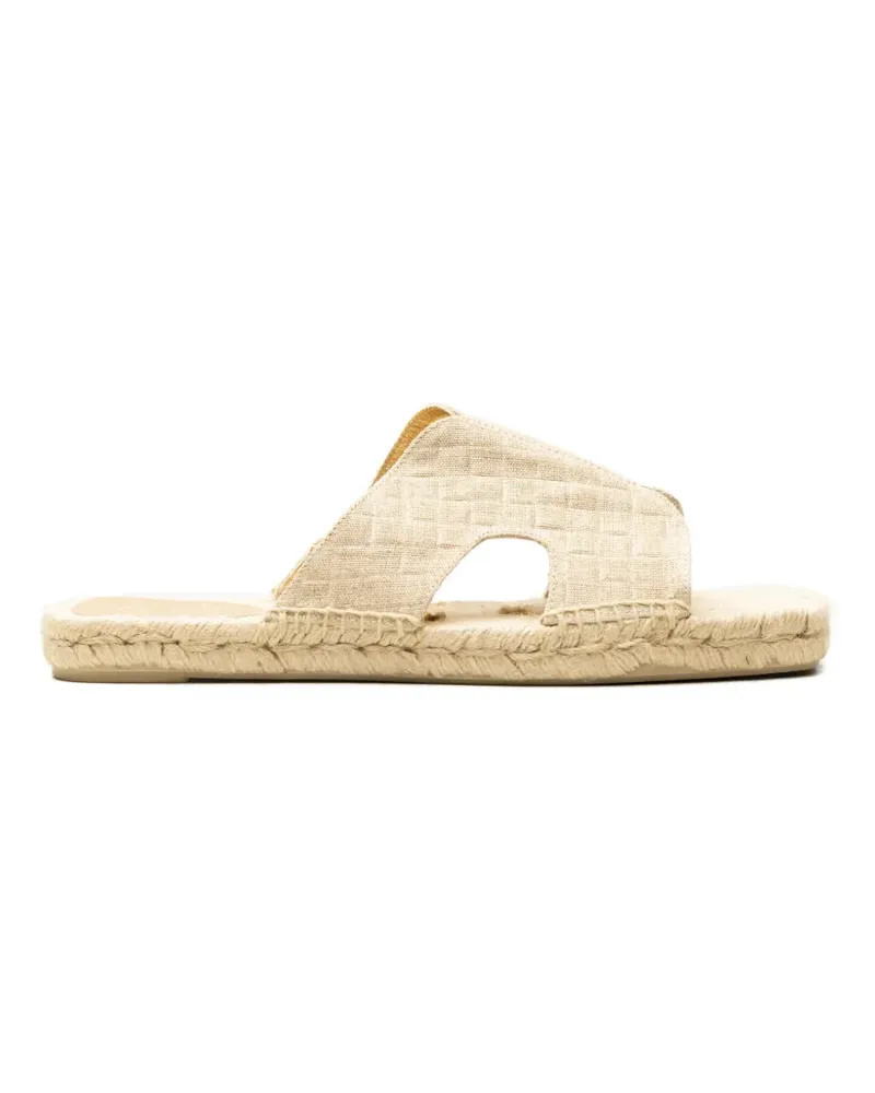 Castañer cut-out flat espadrilles - Nude Nude