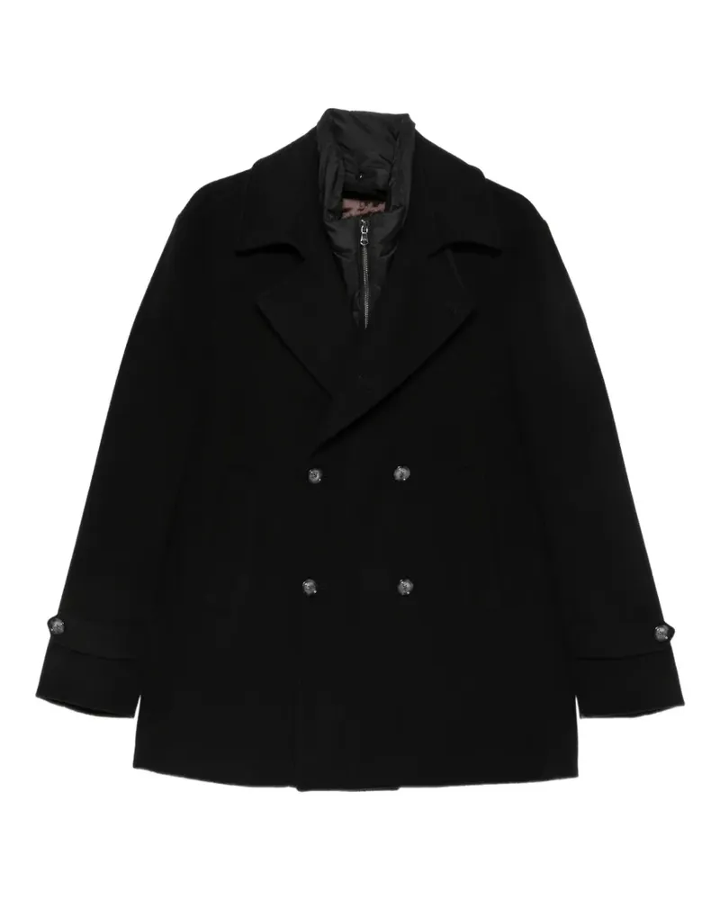 BARBA double-breasted peacoat - Schwarz Schwarz