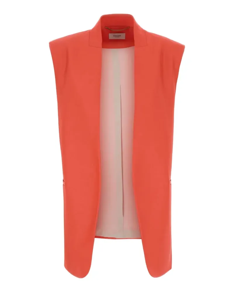AGNONA sleeveless vest - Rot Rot