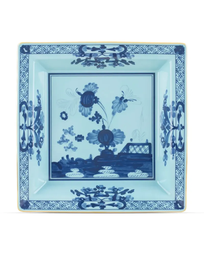 Ginori 1735 Eckiger Oriente Italiano Teller (24,5cm) - Blau Blau