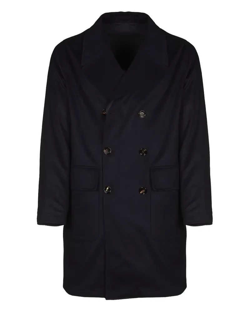 KIRED Doppelreihiger Mantel - Blau Blau