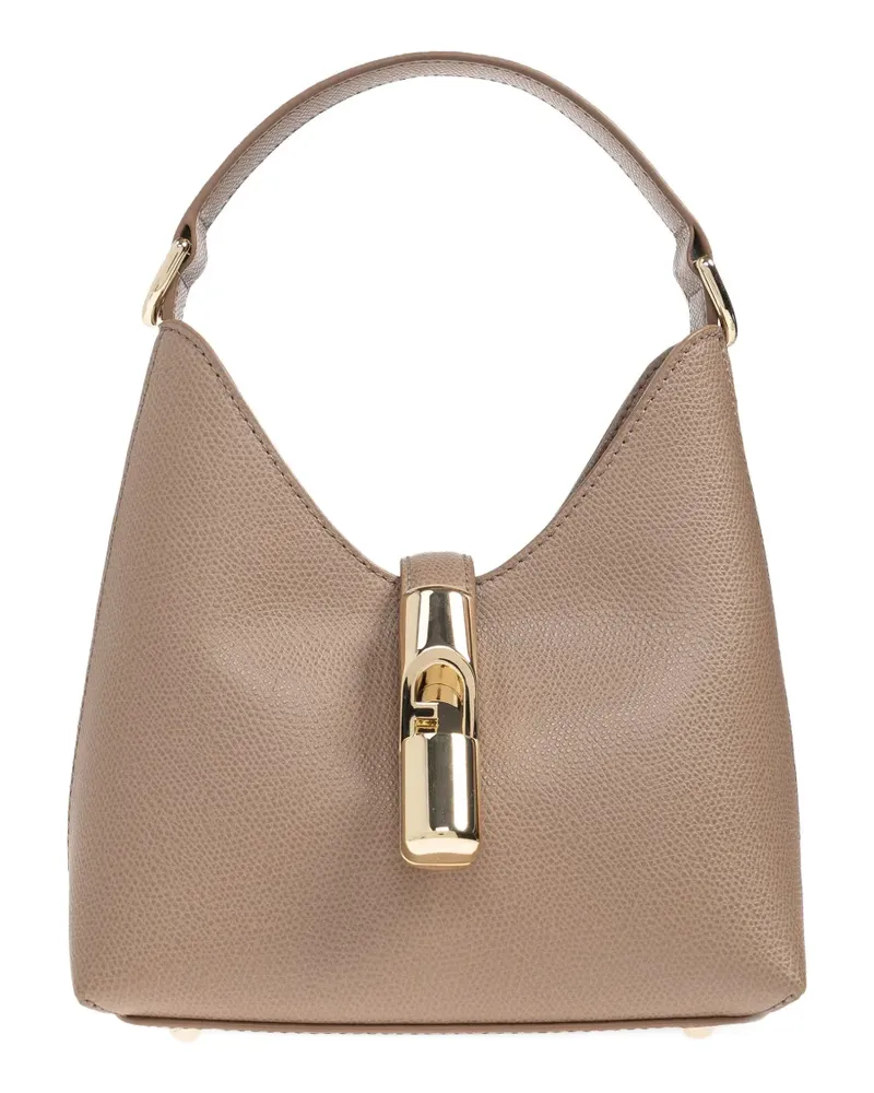 Furla Mini Iride Lock Tote Bag - Nude Nude