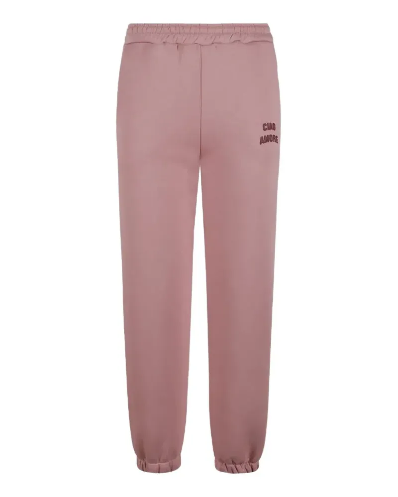 Giada Benincasa Ciao Amore Jogginghose mit Logo - Rosa Rosa