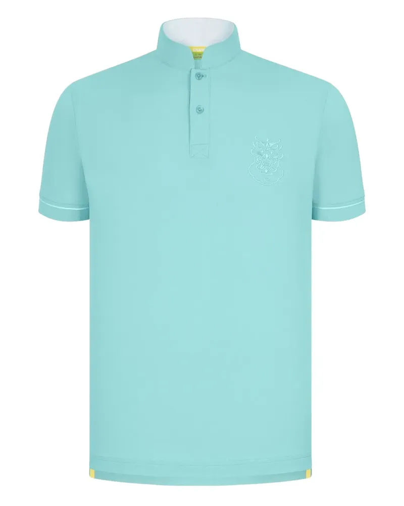 Shanghai Tang Poloshirt mit Stickerei - Blau Blau