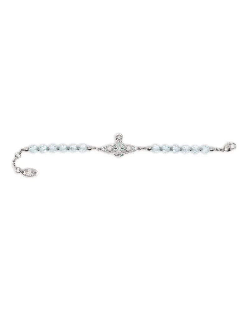 Vivienne Westwood messaline orb crystal bracelet - Blau Blau