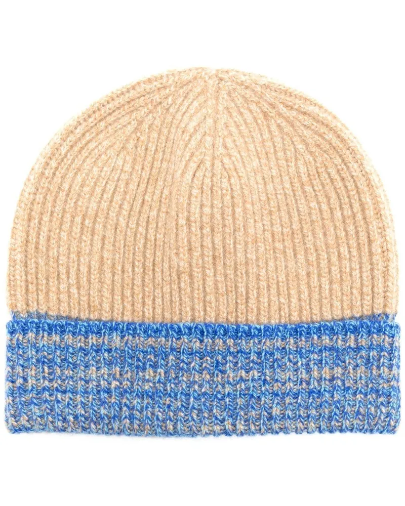 Pringle of Scotland Gerippte Beanie - Nude Nude