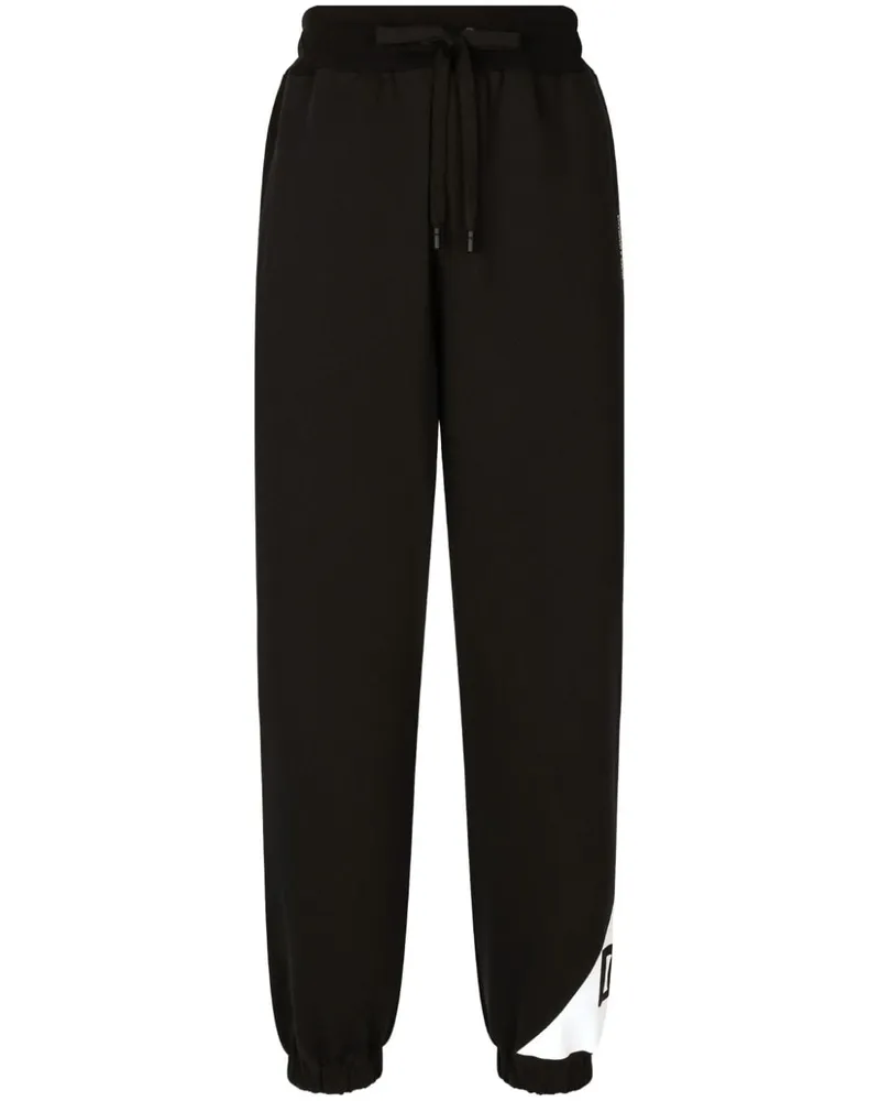 Dolce & Gabbana Jogginghose mit Logo - Schwarz Schwarz