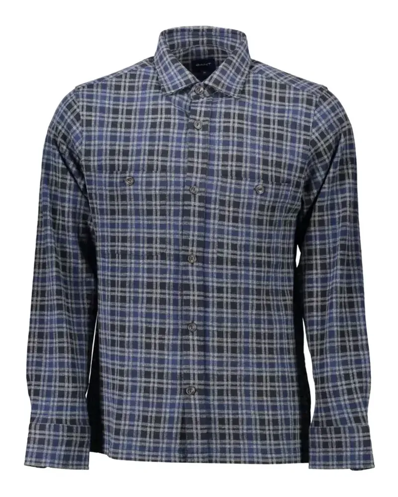 Gant plaid-pattern buttoned shirt - Blau Blau