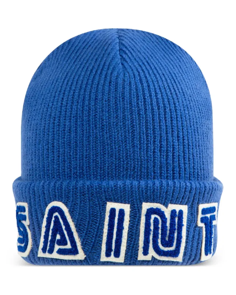 SAINT MXXXXXX Gerippte Beanie - Blau Blau