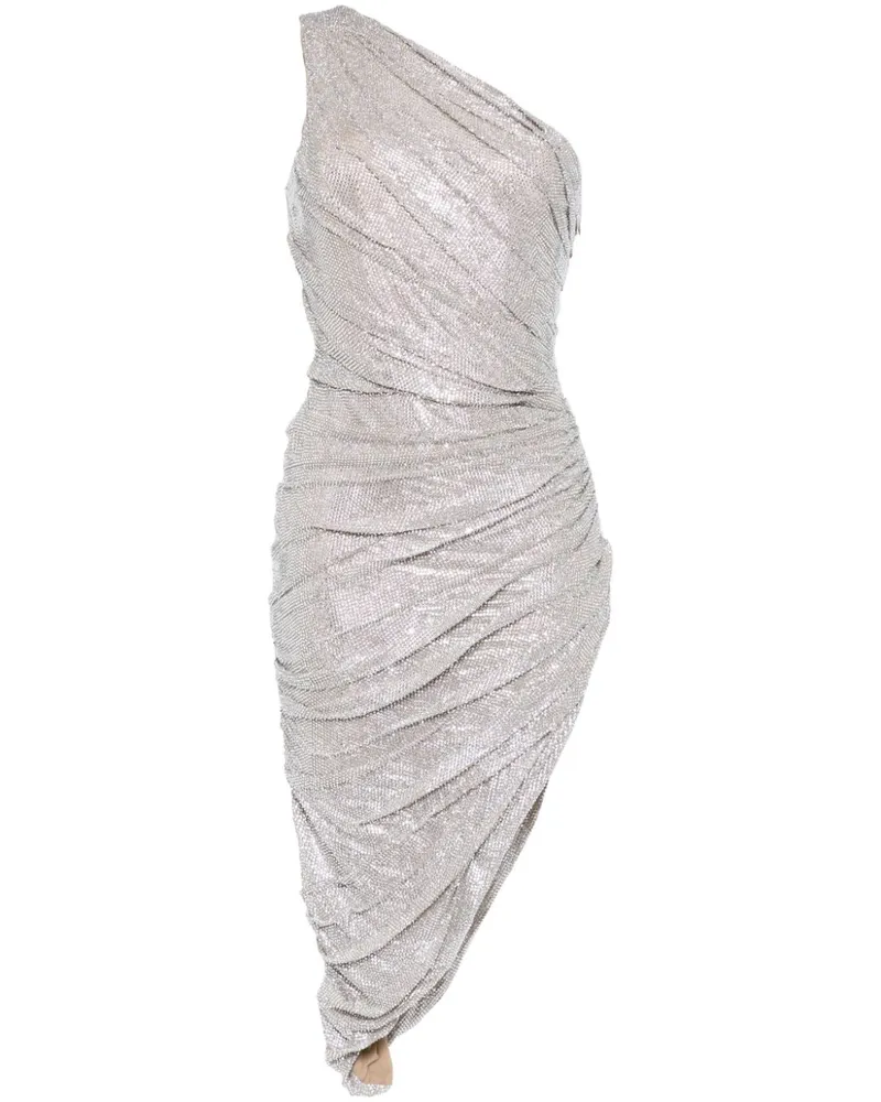 Giuseppe di Morabito One-Shoulder-Kleid mit Nieten - Silber Silber