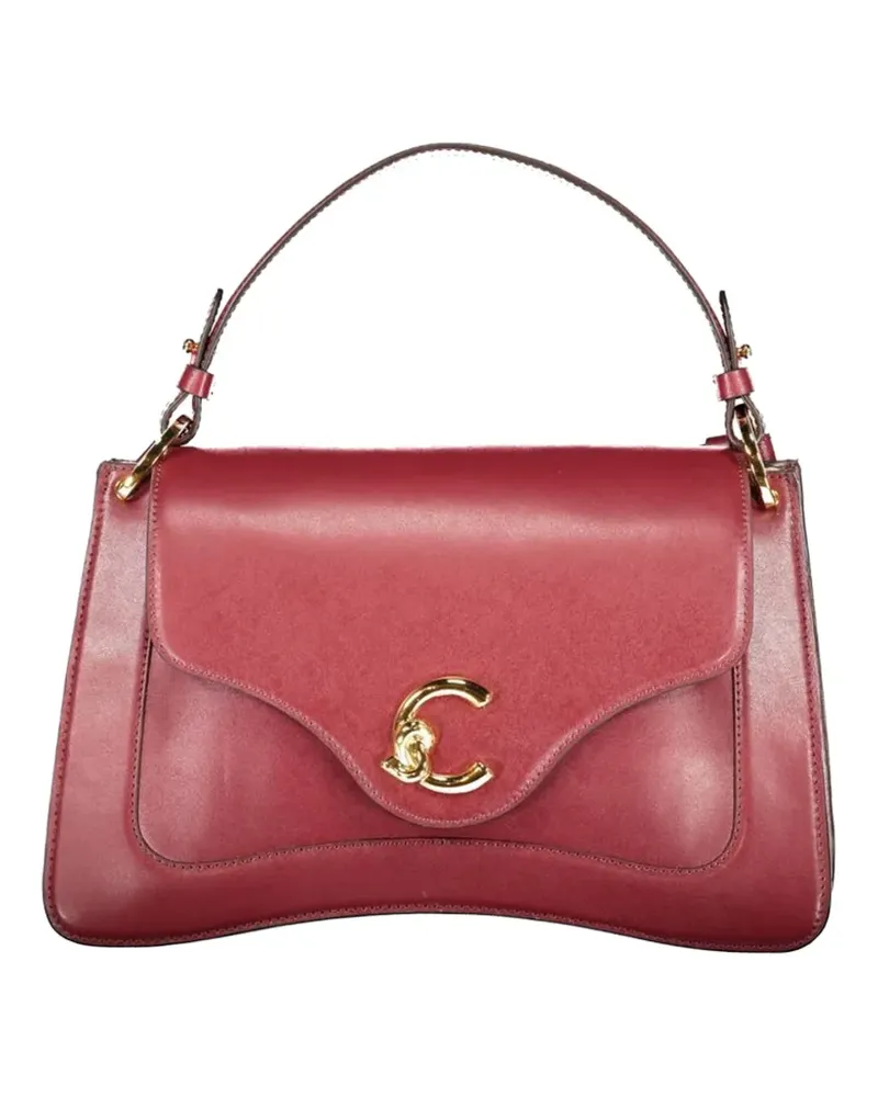 Coccinelle logo-plaque leather tote bag - Rot Rot
