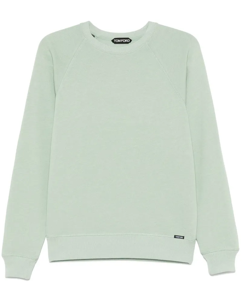 Tom Ford Sweatshirt mit Logo-Patch - Grün Grün