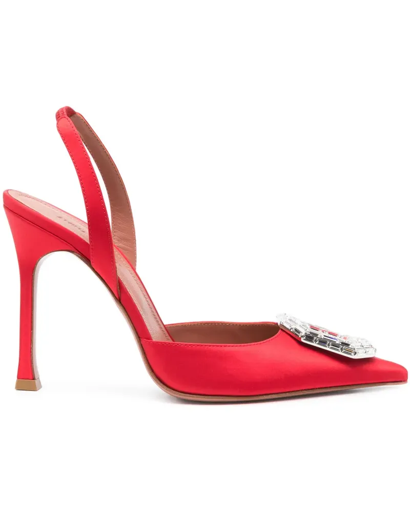 Amina Muaddi Camelia Pumps 105mm - Rot Rot