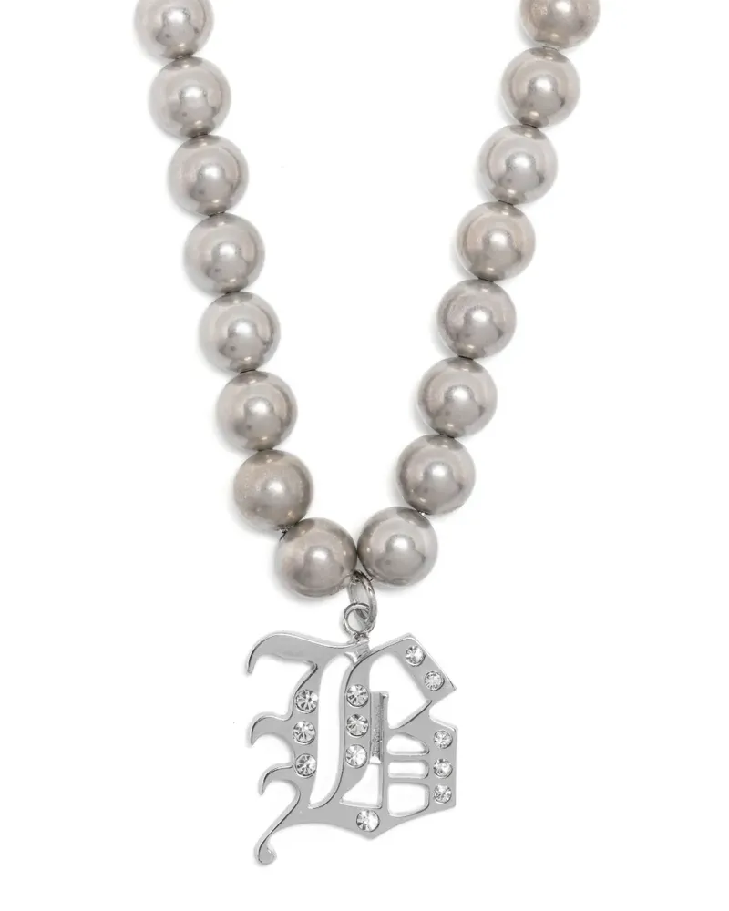 Blumarine Halskette mit Logo - Silber Silber