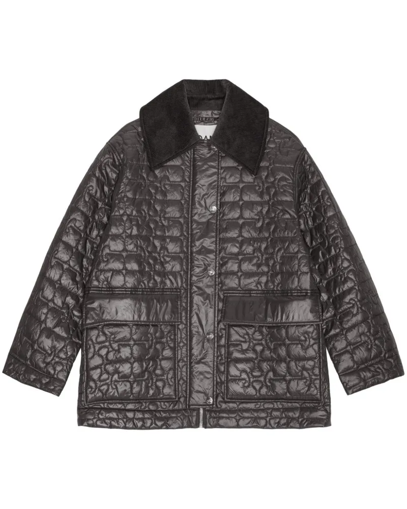 Ganni Gesteppte Jacke - Grau Grau