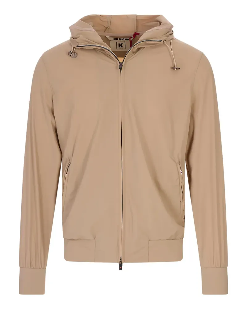 KIRED zip-up hodded jacket - Nude Nude