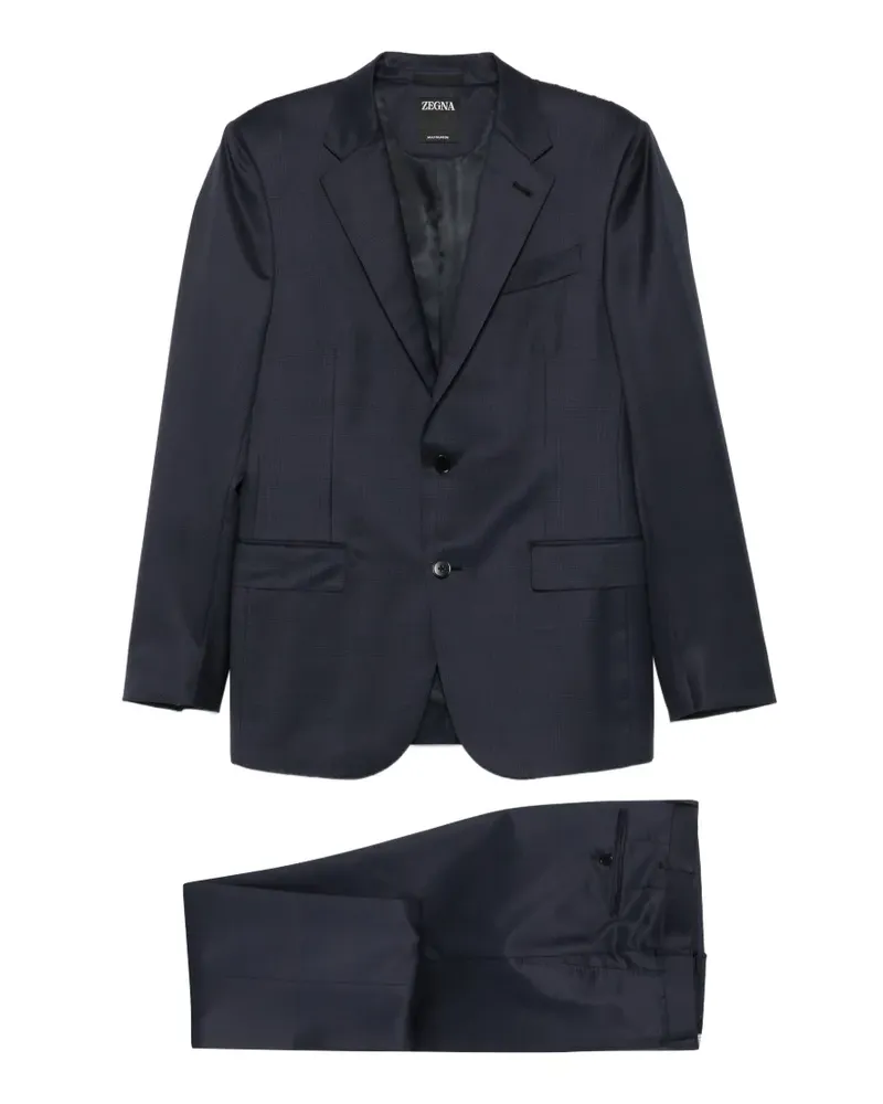 Ermenegildo Zegna single-breasted wool suit - Blau Blau