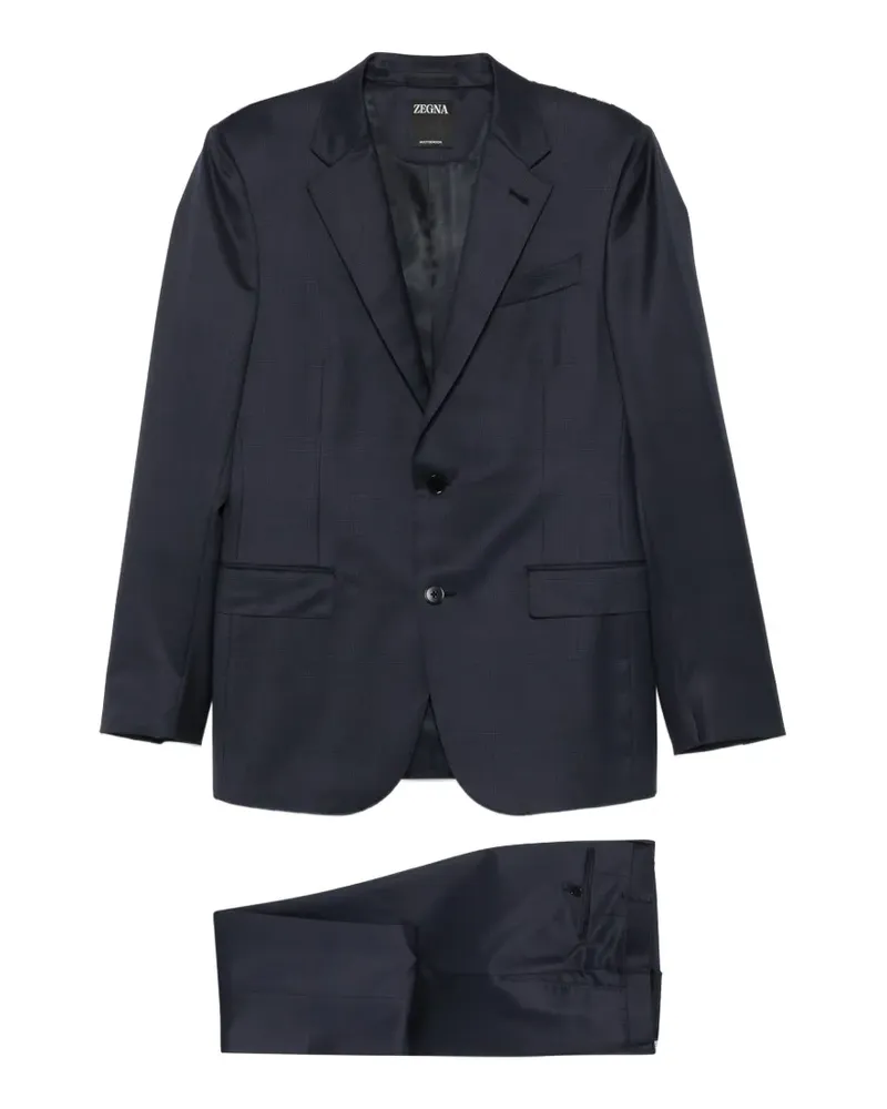 Ermenegildo Zegna single-breasted wool suit - Blau Blau