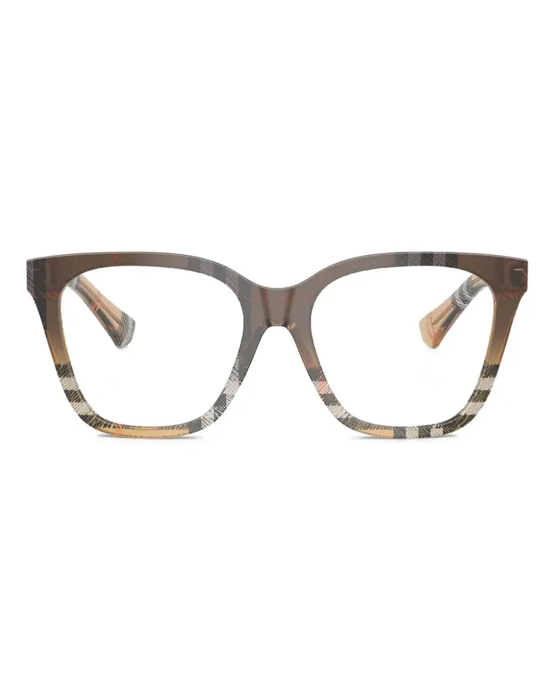 Burberry Brille mit Karomuster - Braun Braun