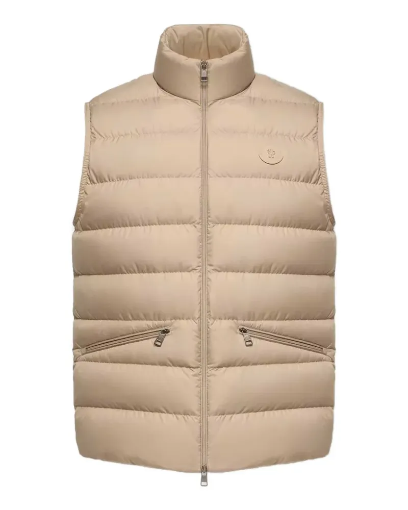 Moncler quilted padded gilet - Nude Nude
