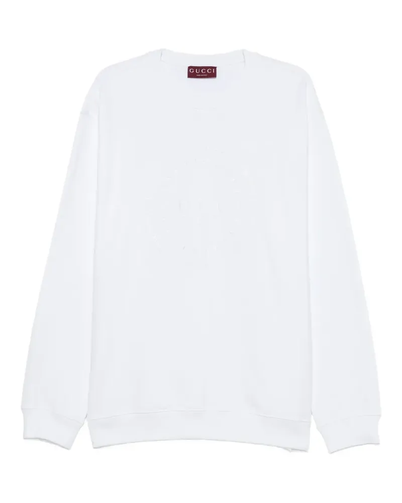 Gucci Sweatshirt mit Logo-Stickerei - Weiß Weiß