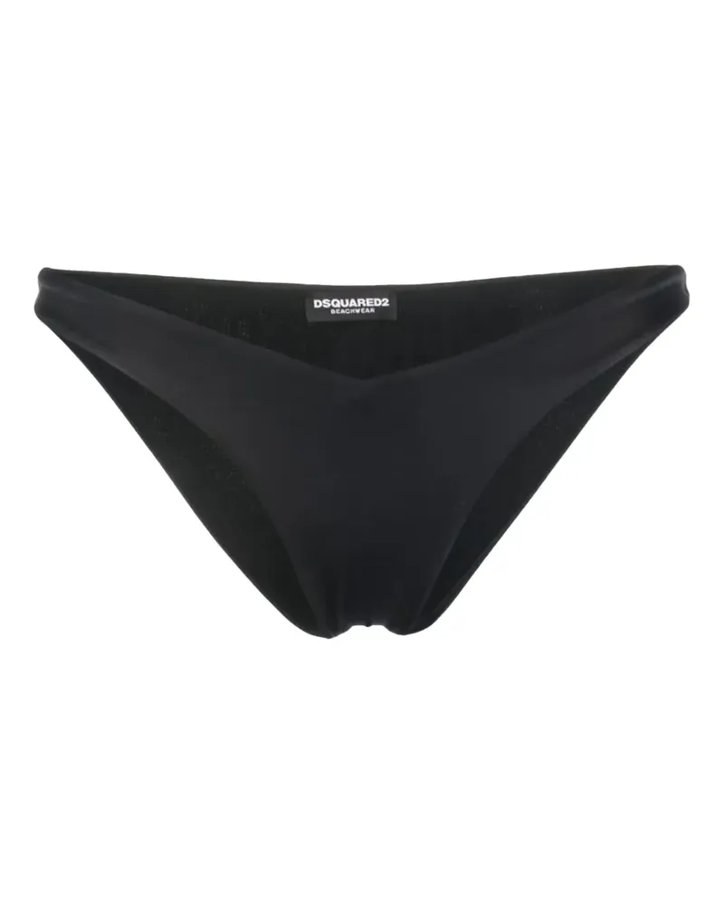 Dsquared2 Bikinihöschen mit Logo - Schwarz Schwarz