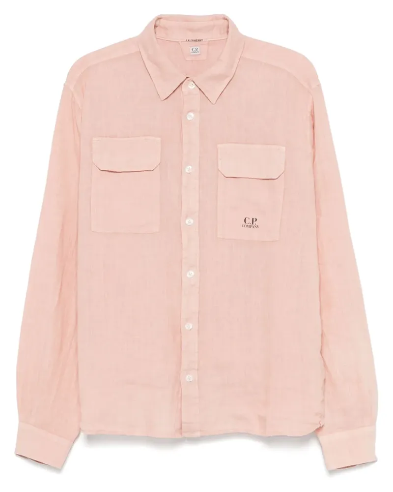 C.P. Company Hemd aus Leinen - Rosa Rosa