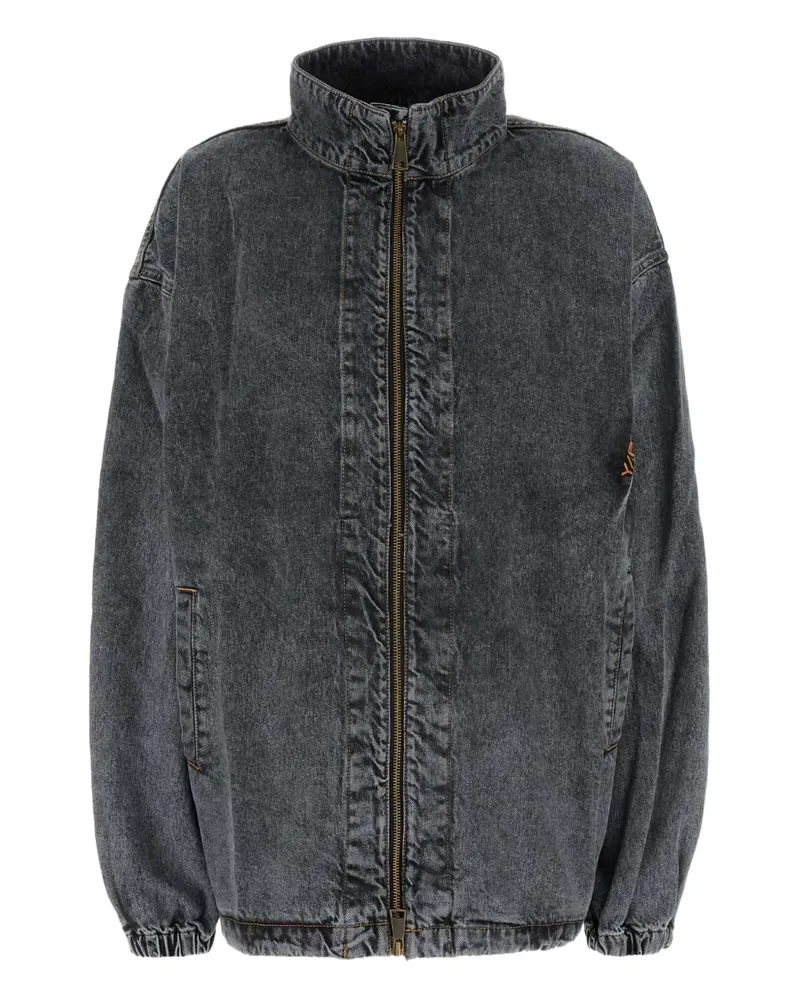 Y/PROJECT Jeansjacke mit Stehkragen - Grau Grau