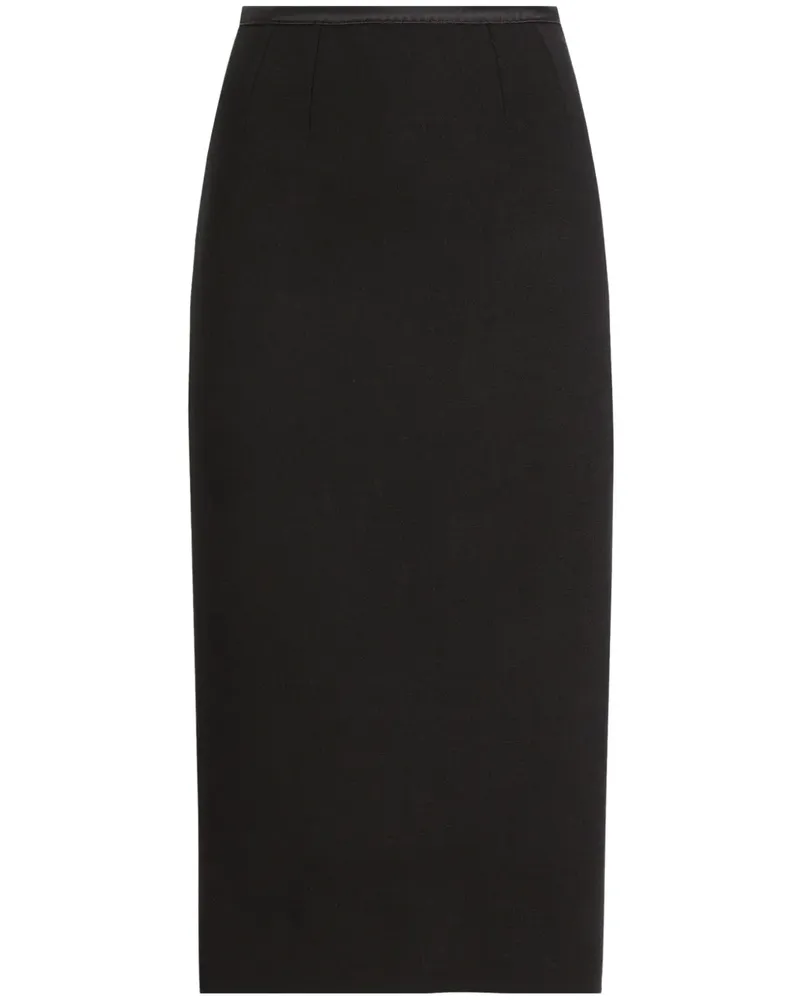 Dolce & Gabbana Midirock mit geradem Schnitt - Schwarz Schwarz