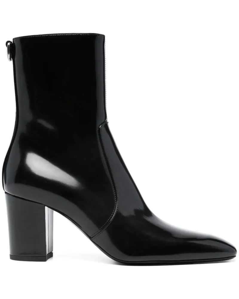 Saint Laurent Stiefeletten 80mm - Schwarz Schwarz