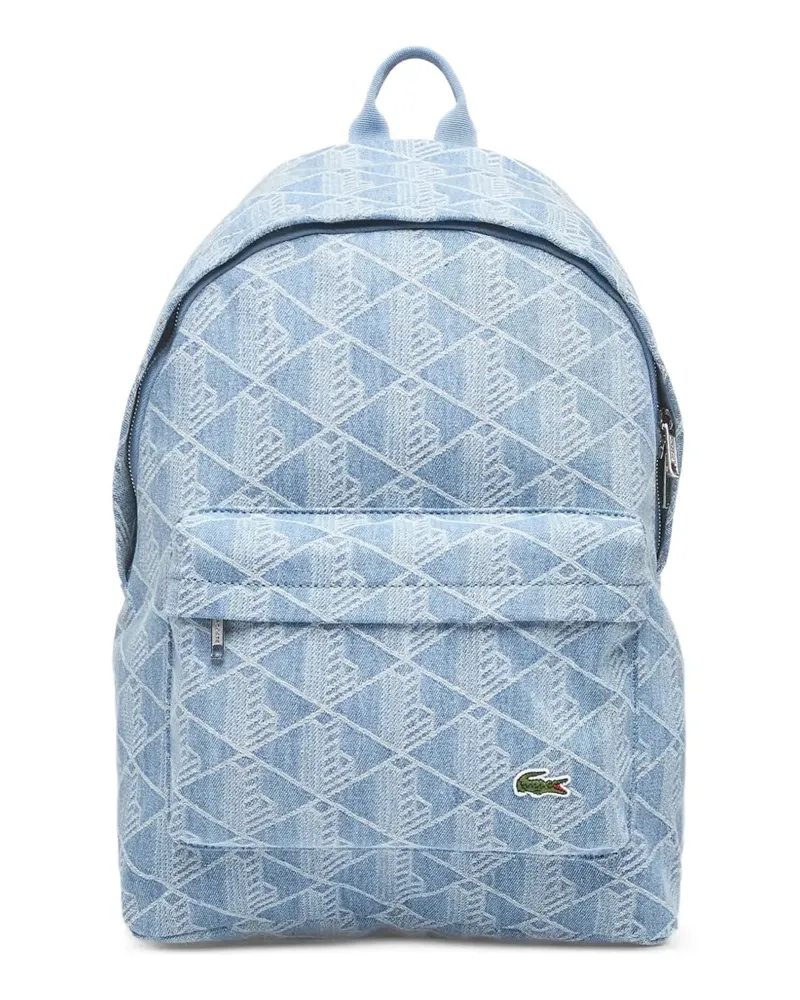 Lacoste Neocroc logo-patch backpack - Blau Blau