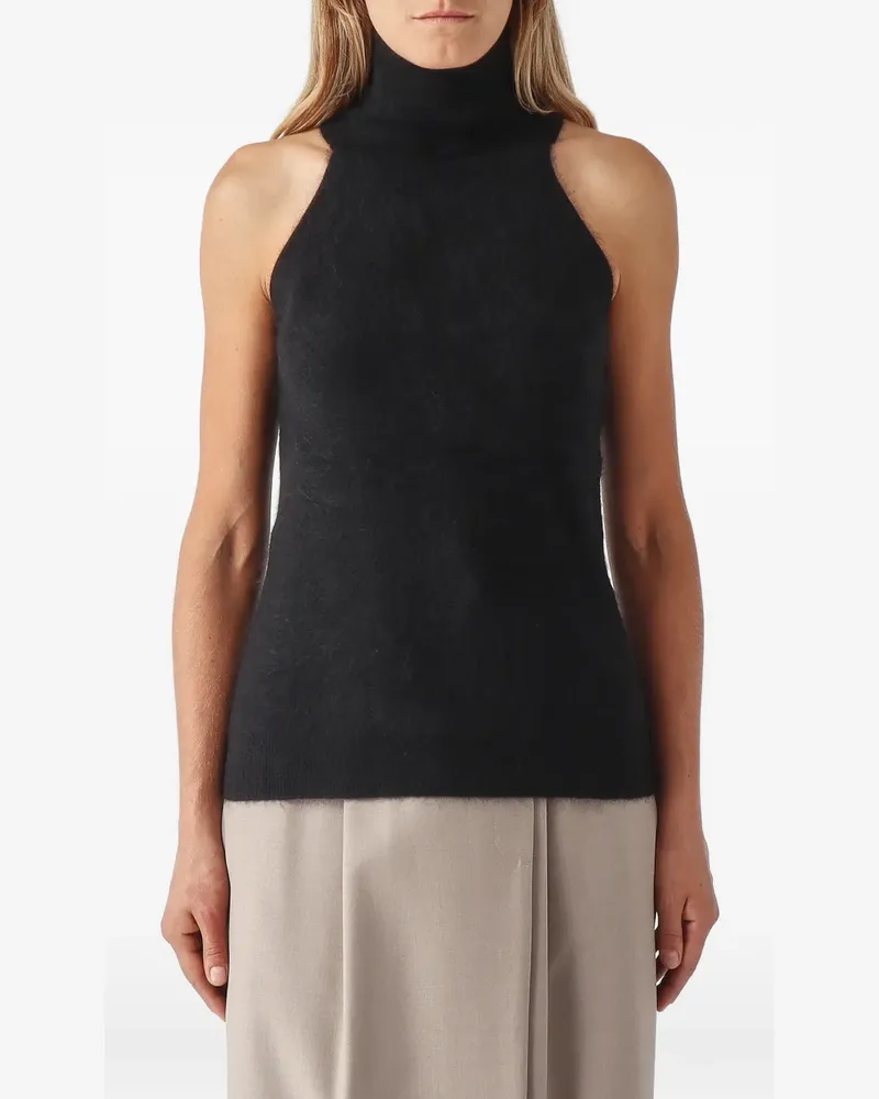 Max Mara halterneck sleeveless blouse - Schwarz Schwarz