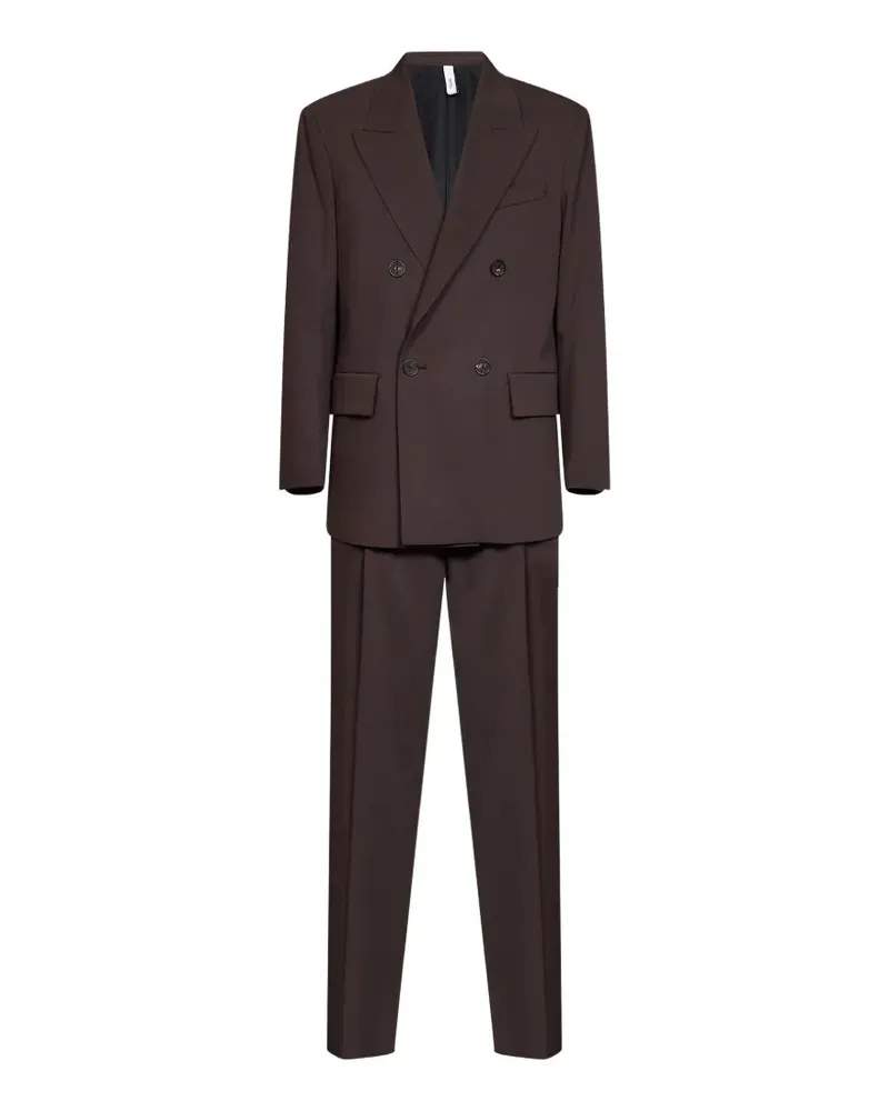 Hevò double-breasted peak-lapel suit - Braun Braun