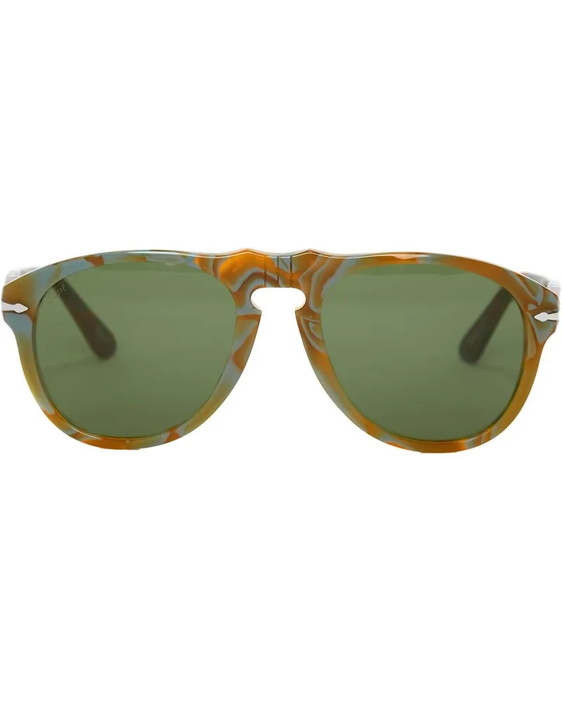 J.W.Anderson x Persol Sonnenbrille mit rundem Gestell Grün